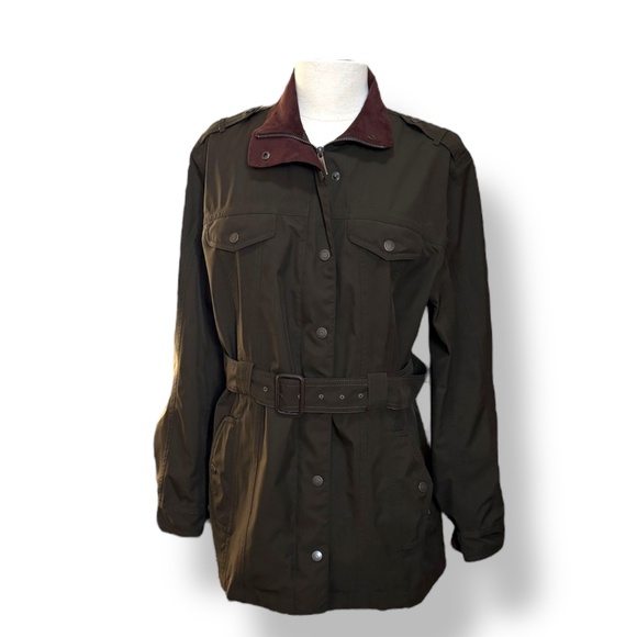 Dubarry of Ireland Goretex Women Dark Olive Jacket Waterproof EU 40 US Size 10 - Picture 1 of 7